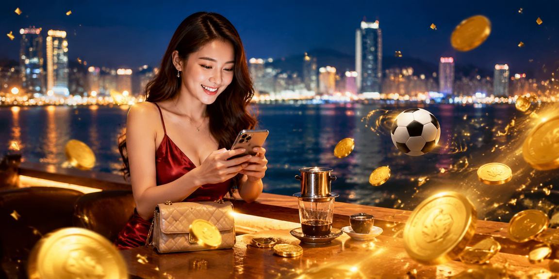 Quán cà phê Quy Nhơn với người xem bóng đá và kiểm tra kèo trên điện thoại